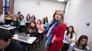 professor teaching class