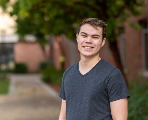 Zech Miller on campus.